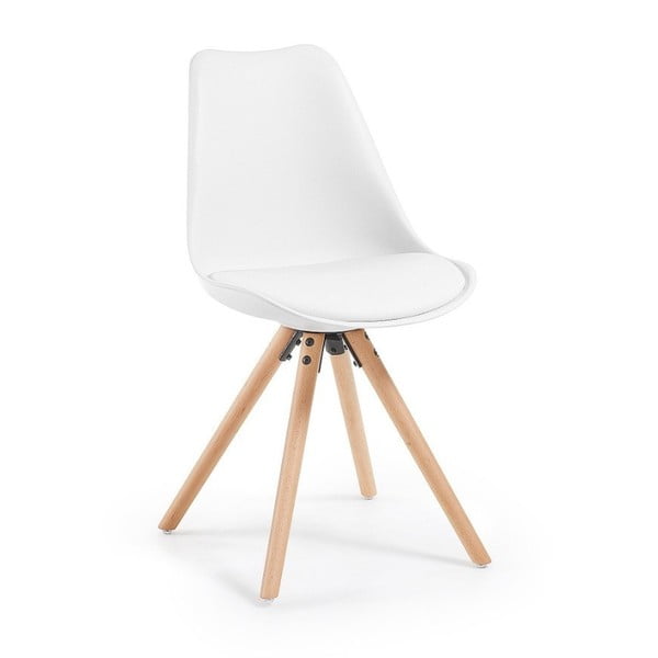 Lumos fehér szék, bükkfa lábakkal - loomi.design