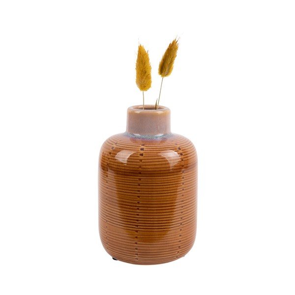 Bottle narancssárga kerámia váza, magasság 14 cm - PT LIVING-image-2