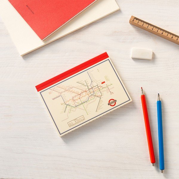 Jegyzetfüzet 60 old. A6 Heritage Tube Map – Rex London-image-1