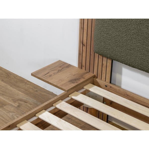 Zöld franciaágy ágyráccsal 140x190 cm Lior – Bobochic Paris-image-3