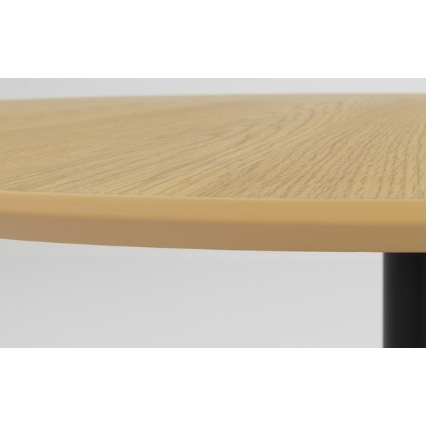 Kerek étkezőasztal tölgyfa dekoros asztallappal ø 110 cm Taco – Tenzo-image-3