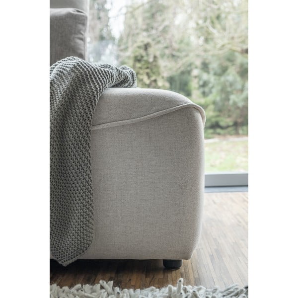 Krémszínű kinyitható sarokkanapé ("U" alakú) Homely Tommy – Miuform-image-2