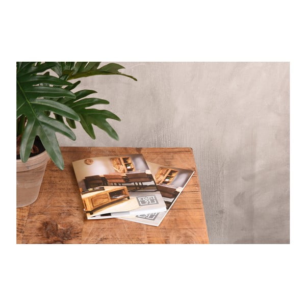 Box fekete dohányzóasztal mangófa asztallappal - LABEL51-image-1