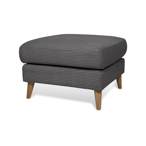 Sötétszürke kordbársony lábtartó Paris – Scandic-image-2