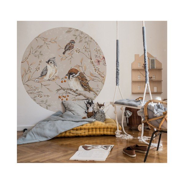 Birds in a Circle gyerek falmatrica, ø 150 cm - Dekornik-image-1