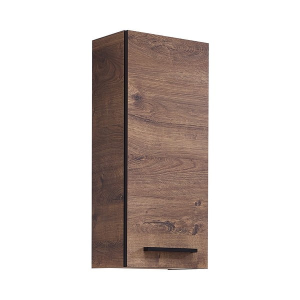 Barna függő fürdőszoba szekrény tölgyfa dekorral 30x70 cm Set 374 - Pelipal-image-2