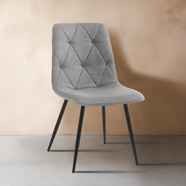 Szürke étkezőszék szett 2 db-os Mesh – Tomasucci-image-1