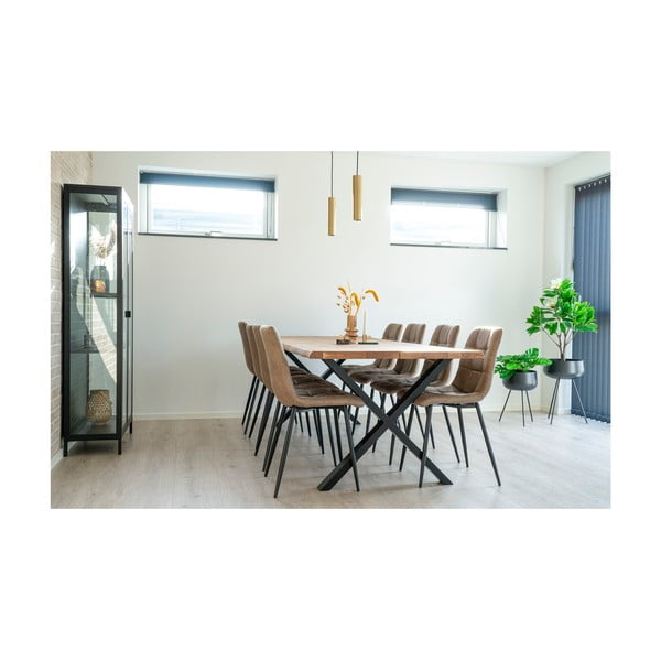 Étkezőasztal tölgyfa asztallappal 95x240 cm Toulon – House Nordic-image-2