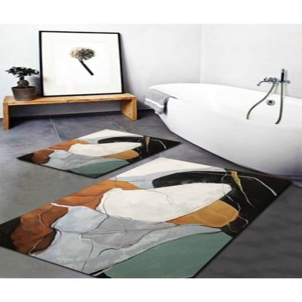 Fürdőszobai kilépő szett 2 db-os 60x100 cm Post Modern Art – Mila Home-image-1