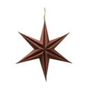 Kassia barna csillag alakú karácsonyi papír függődísz, ø 20 cm - Boltze