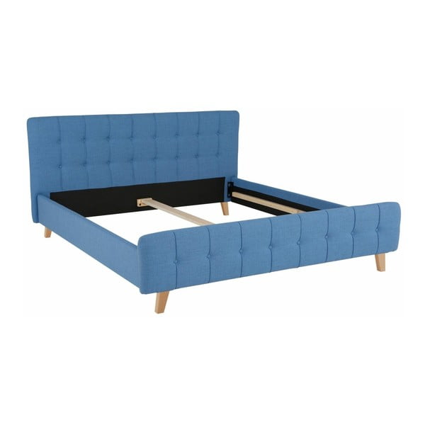 Limbo kék kétszemélyes ágy, 180 x 200 cm - Støraa