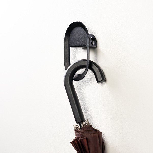 Fekete fali acél akasztó Coucou – Spinder Design-image-2