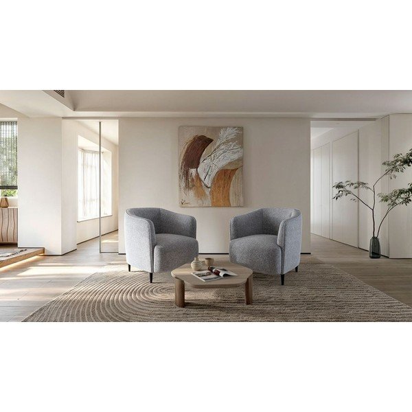 Világosszürke fotel Galbe – Ghado-image-1