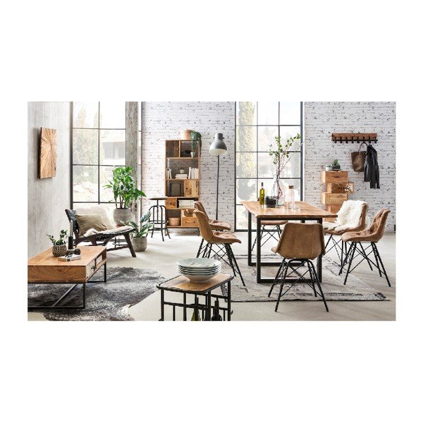 Akácfa komód, 5 fiókkal - WOOX LIVING-image-3