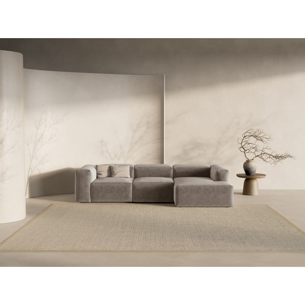 Barna sarokkanapé (jobb oldali-heverő résszel) Bergamo – Cosmopolitan Design-image-1