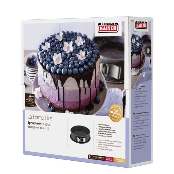 La Forme Plus fekete ovális tortaforma, ø 28 cm - Kaiser-image-1