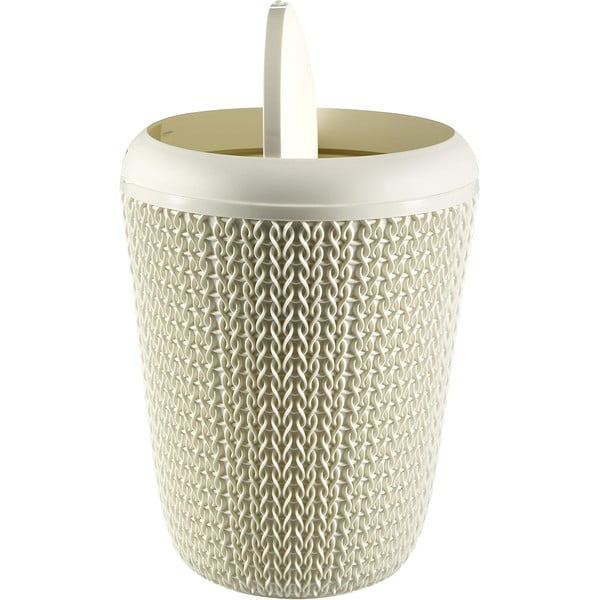 Knit fehér fürdőszobai szemetes, 7 l - Curver-image-3