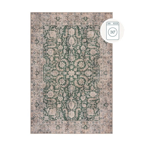 Zöld mosható szőnyeg 115x170 cm Beau Floral – Flair Rugs