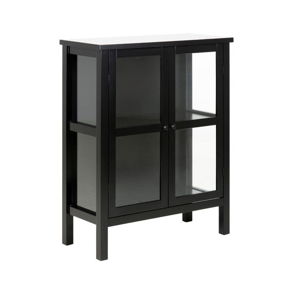 Eton fekete kétajtós tálalószekrény, magasság 99,5 cm - Actona-image-2