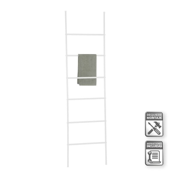 Fehér törölközőtartó létra – Casa Selección-image-1