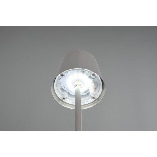 Szürke LED asztali lámpa fém búrával (magasság 21 cm) Diaz – Reality-image-3