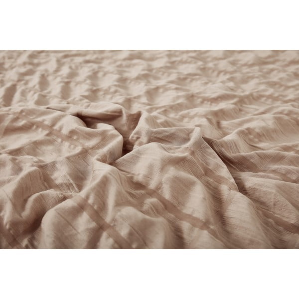 Barna egyszemélyes krepp ágyneműhuzat 140x200 cm Naomi – My House-image-3