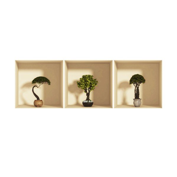 Bonzai 3D falmatrica, 3 db - Ambiance-image-2
