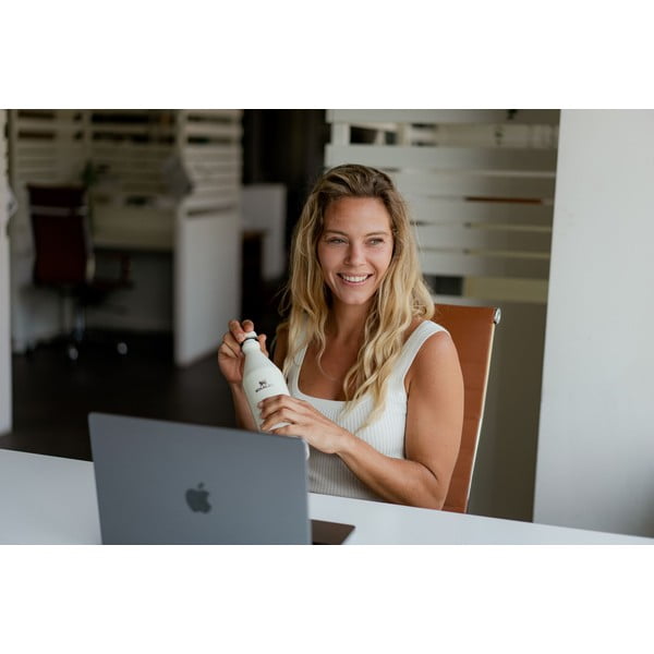 Krémszínű rozsdamentes acél ivópalack 600 ml All Day Slim – Stanley-image-4