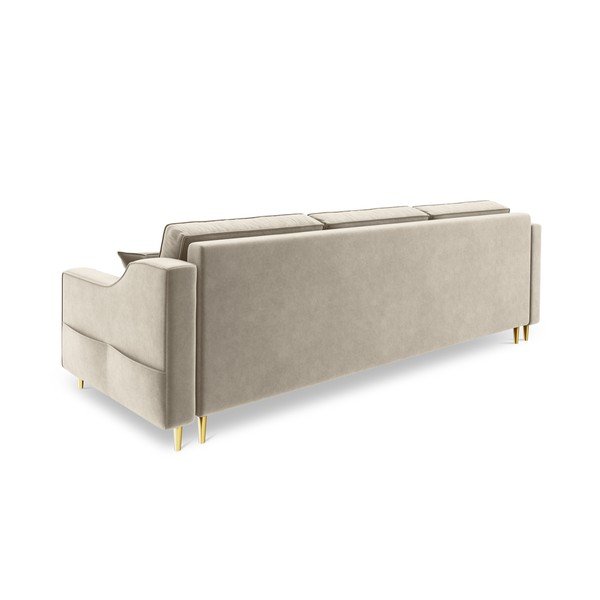 Marigold bézs háromszemélyes kinyitható kanapé - Mazzini Sofas-image-4