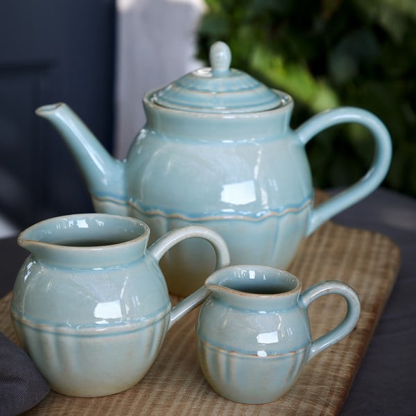 Kék-türkiz agyagkerámia teáskanna 1,35 l Alentejo – Costa Nova-image-2