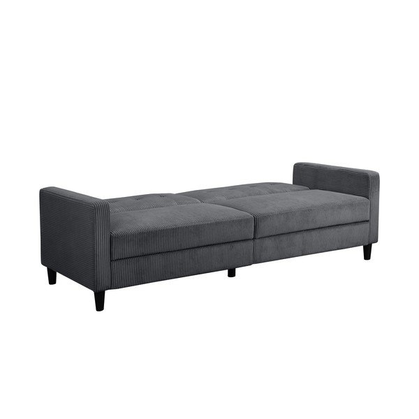 Szürke kordbársony kanapé 203 cm Hartford – Støraa-image-4