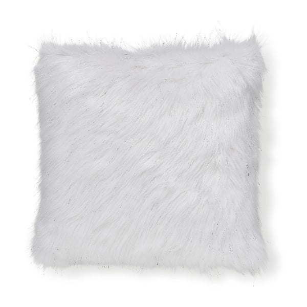 Metallic Fur fehér párnahuzat műszőrméből, 45 x 45 cm - Catherine Lansfield