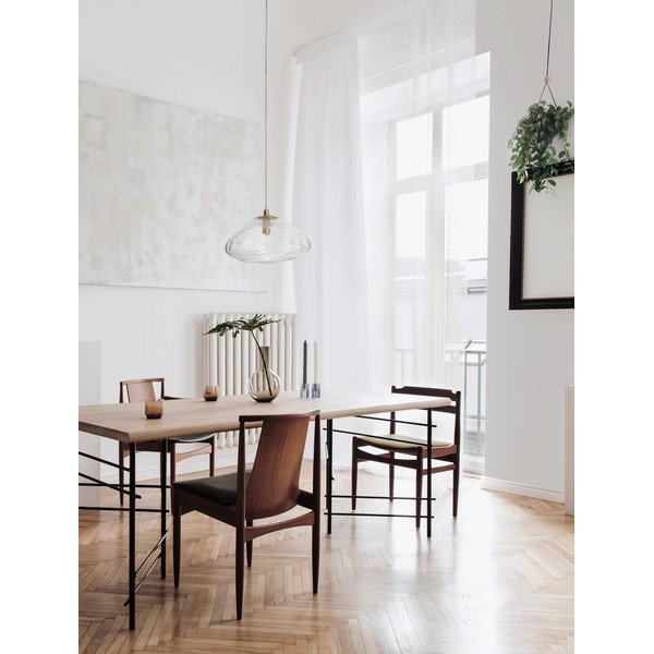 Sárgaréz színű üveg függőlámpa ø 26 cm King – Nova Luce-image-1