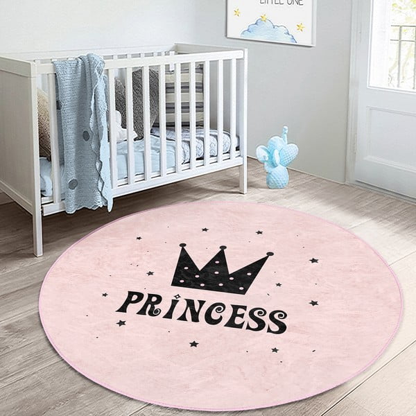 Rózsaszín gyerek szőnyeg ø 120 cm Comfort – Mila Home-image-2