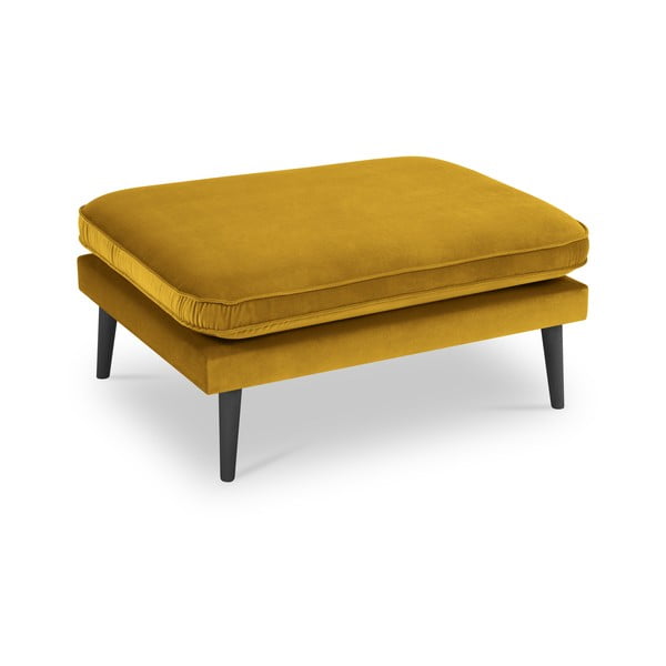 Lento sárga bársony lábtartó - Kooko Home-image-2