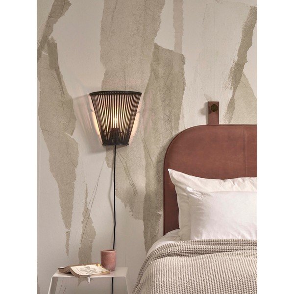 Fekete fali lámpa Merapi – Good&Mojo-image-1