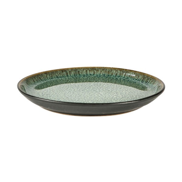Zöld-fekete desszertes kőedény tányér ø 17 cm Gastro Green/Black – Bitz-image-2
