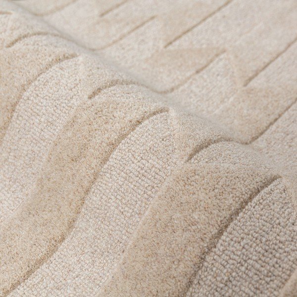 Zöld-natúr színű kézi szövésű gyapjú futószőnyeg 60x230 cm Apex Border Wool – Flair Rugs-image-4