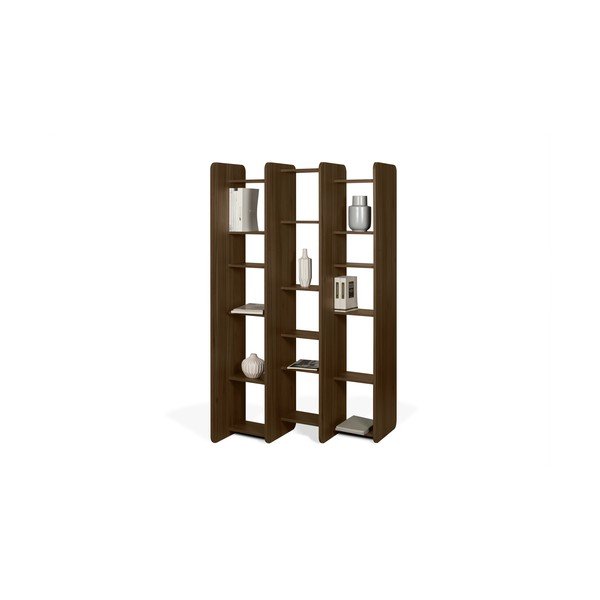 Twin könyvespolc diófa dekorral, magasság 187 cm - TemaHome-image-2