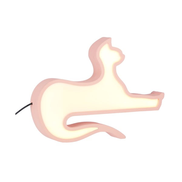 Rózsaszín gyerek éjjelilámpa Cat – Candellux Lighting-image-4