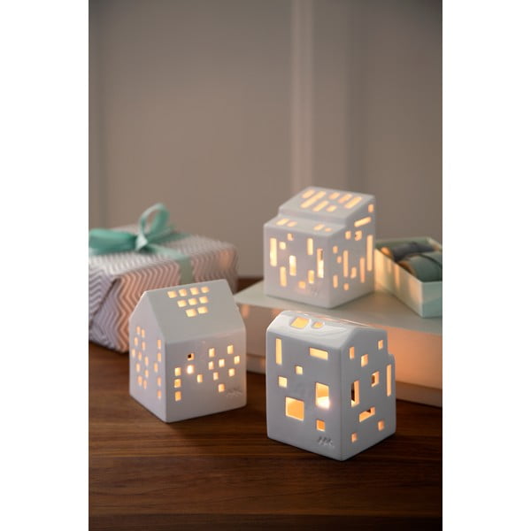 Urbania Lighthouse Functio fehér kerámia gyertyatartó - Kähler Design-image-2