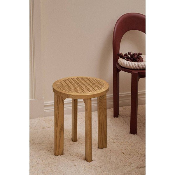 Natúr színű rattan ülőke Callut – Ellos Home-image-1