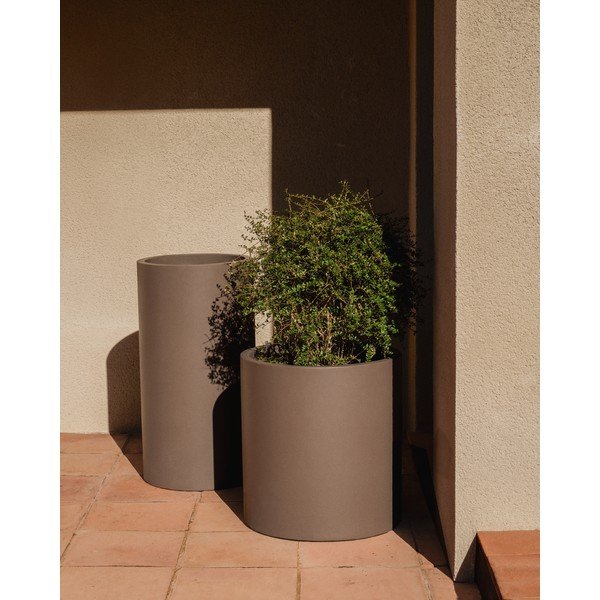 Beton kaspó ø 42 cm Aiguablava – Kave Home-image-1