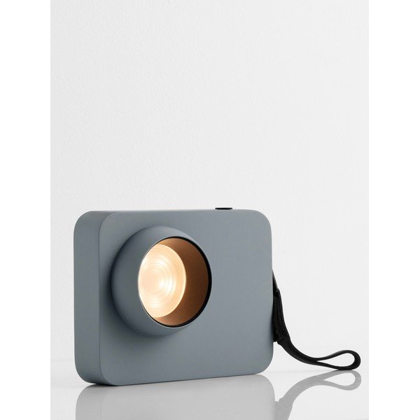 Szürkéskék fém LED dimmelhető asztali lámpa (magasság 11 cm) Kedros – Nova Luce-image-1