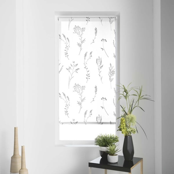 Fehér textil roló 60x180 cm Forelista – douceur d'intérieur