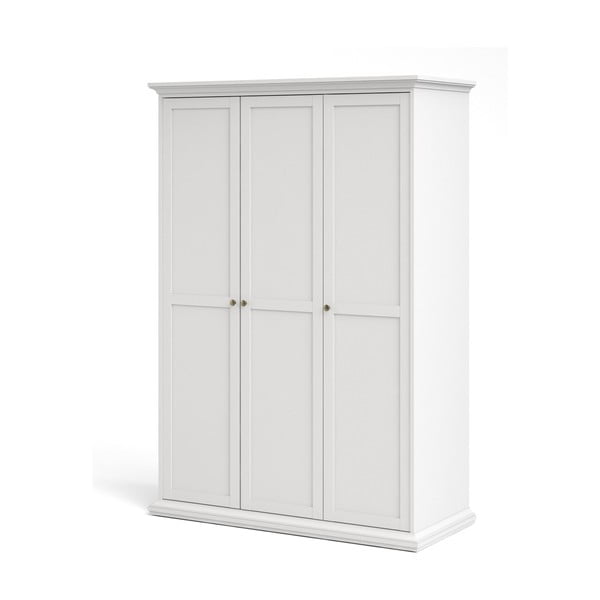 Fehér ruhásszekrény 139x201 cm Paris – Tvilum-image-3