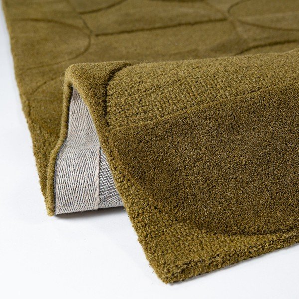 Sötétzöld kézi szövésű gyapjú szőnyeg 160x230 cm Gigi – Flair Rugs-image-4