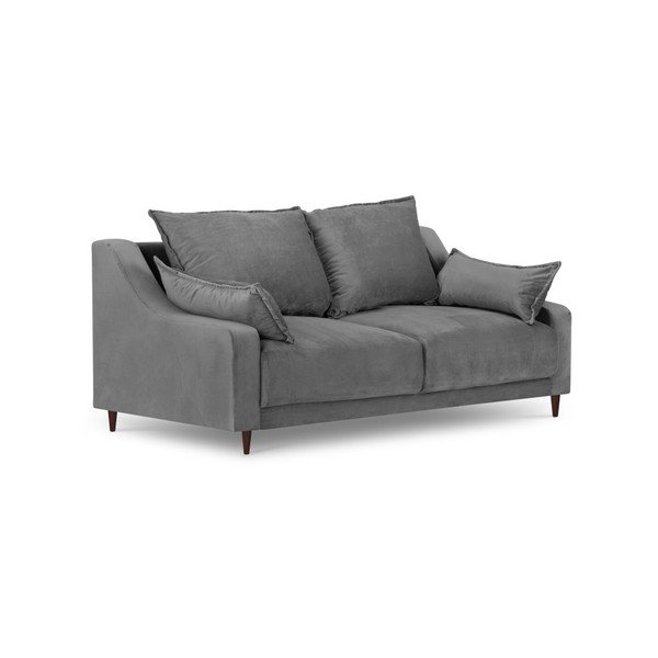 Freesia szürke bársony kanapé, 150 cm - Mazzini Sofas-image-2