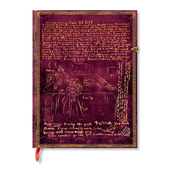 The Bronte Sisters keményfedeles vonalas jegyzetfüzet, 18 x 23 cm - Paperblanks
