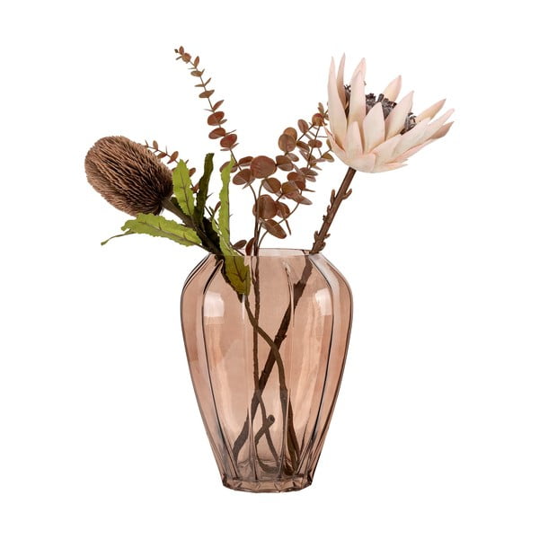 Barna üveg váza (magasság 29 cm) – House Nordic-image-3